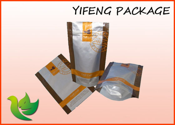 Laminated Resealable Zip Lock Tas Plastik Disesuaikan Coffee Kemasan Bags