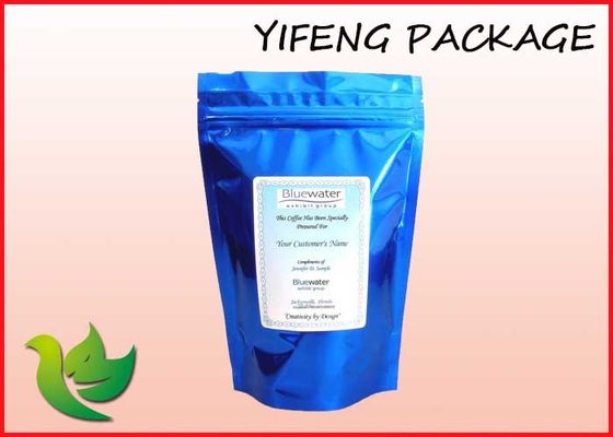 Laminated Resealable Zip Lock Tas Plastik Disesuaikan Coffee Kemasan Bags