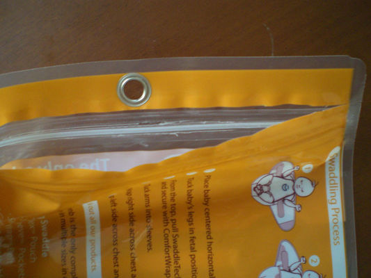 Foil Kustom Zipper Pouch Kemasan Eco Friendly Dengan Hanging Lubang