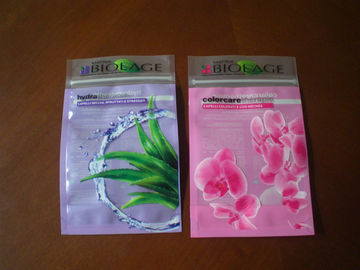 Plastik Laminated Kosmetik Zipper Pouch Packaging Untuk Masker Wajah