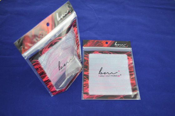 BOPP / PE Stand Up Zipper Pouch Kemasan berwarna untuk Kosmetik OEM