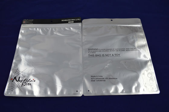 Ditutup kembali Eco Zipper Pouch Kemasan Metalized Foil / Kustom Dicetak
