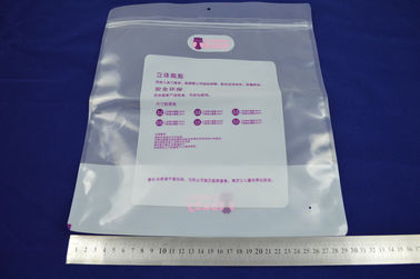 Kustom Big datar Laminating Zipper Pouch Kemasan Transparan Eco Friendly