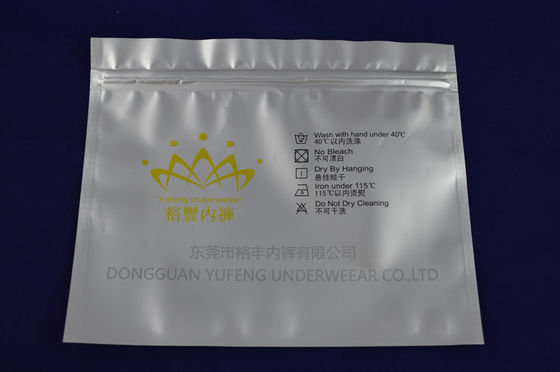 Anti - statis Aluminium Foil ritsleting Kantung tas Ziplock pengepakan / datar Reclosable