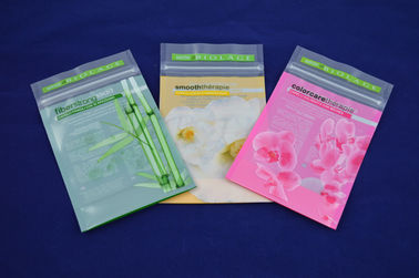 Eco Friendly Makanan Poly Zipper Pouch Kemasan Disesuaikan Resealable
