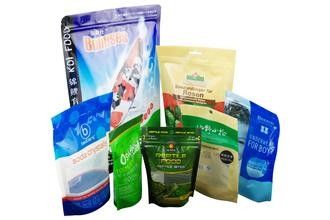 Food Grade Reclosable Stand Up Plastik Zipper Pouch Kemasan Dengan Handle