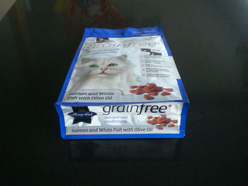 Cat Food Gusseted Pouch Kemasan Dengan Zipper Aluminum Foil Standup