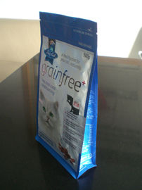 Cat Food Gusseted Pouch Kemasan Dengan Zipper Aluminum Foil Standup