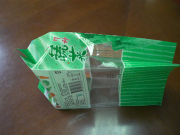 Hijau Side Gusseted Makanan Pouch Kemasan untuk Biscuit PET / CPP