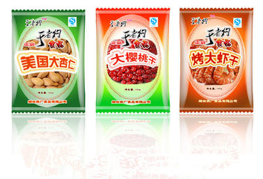 Side Seal Kacang FDA Food Pouch Kemasan Bag Dengan Batal Jendela