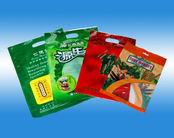 Dicetak Die Cut Menangani Makanan Pouch Kemasan Bag Dengan Jalur Air Mata