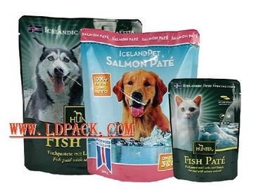OEM ODM Dog Food Packaging Bags Stand Up kantong Dengan Zipper