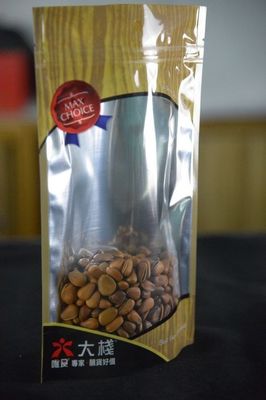 Teh Poly Resealable Stand Up kantong Disesuaikan Dicetak 115 Micron