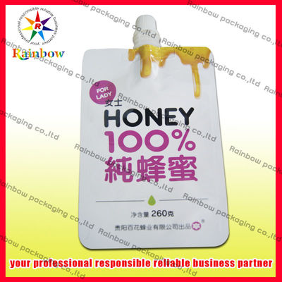 Ditutup kembali Liquid Spout Pouch Kemasan Non Kebocoran Untuk Jelly
