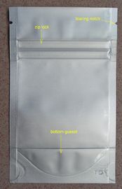 Kering Buah Foil Ziplock Bags Stand Up kantong Dengan Transparan Jendela