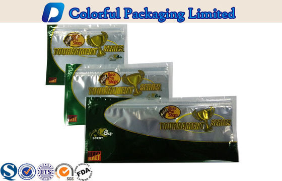 Biodegradable Fishing Lure Resealable Berdiri kantong Dengan Hanger Lubang