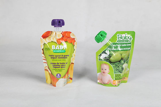 Ditutup kembali Stand Up kantong Ziplock Kemasan untuk Minuman, Air
