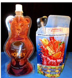 Disesuaikan Kantong Plastik Berbentuk Stand Up Bag Packaging Candy