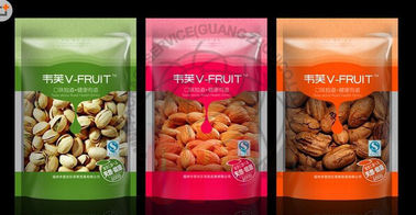 Makanan Kemasan Tas Plastik Desain, berdiri kantong dengan lapisan aluminium untuk kacang