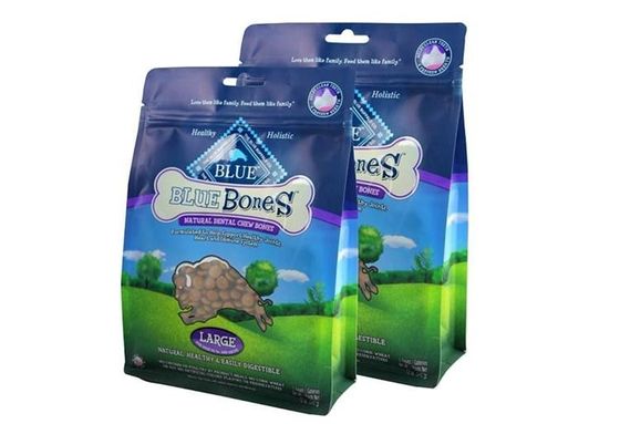 Ditutup kembali Printed Dog Food Kemasan Pouch Bawah datar dengan Zipper