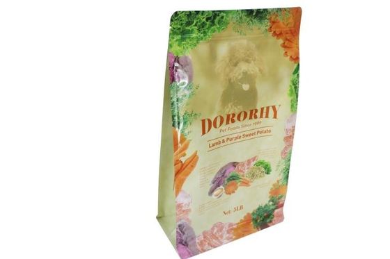 Kustom Laminated Kemasan Stand Up Pouch Dengan Zipper Untuk Pet Food