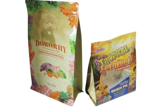 Kustom Laminated Kemasan Stand Up Pouch Dengan Zipper Untuk Pet Food