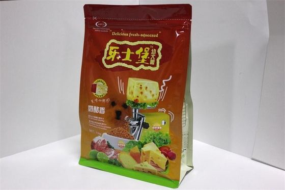 Unik Makanan Kemasan Bawah datar Pouch untuk Kakao, Cookies, Powder Campuran