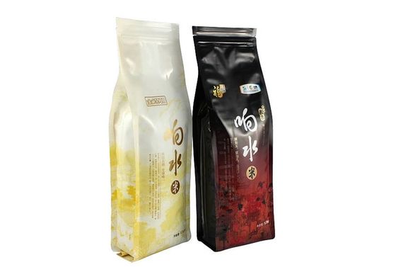 Fleksibel Makanan Anjing Kemasan Quad Seal Pouch dengan Zipper, Heavy Duty Side Gusset