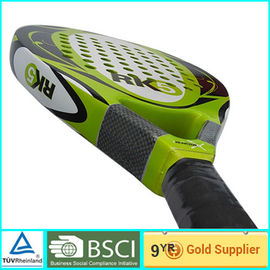 Wajah datar Graphite Paddle Racket penuh penutup PU pegangan untuk pelatihan 26,5 x 25.8cm