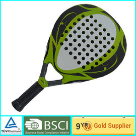 Wajah datar Graphite Paddle Racket penuh penutup PU pegangan untuk pelatihan 26,5 x 25.8cm
